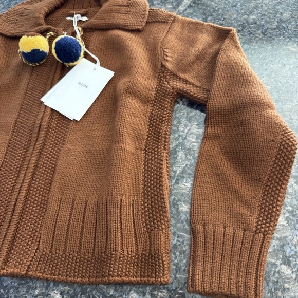 Bode. BODE MARION pompom-detailed wool cardigan. NWT Pick Size $850 Jacket coat - Picture 5 of 10